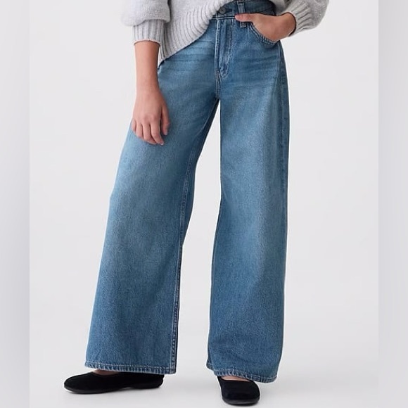 GAP Denim - GAP Baggy Midrise Wide Leg Jeans Size 33 NWT Stretch Denim